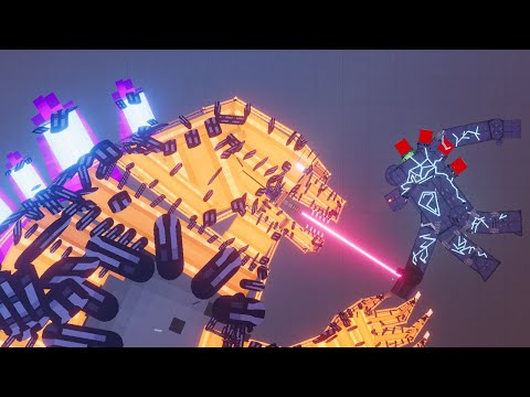 Godzilla vs Metal Golem on Lava Pit - People Playground 1.21.3