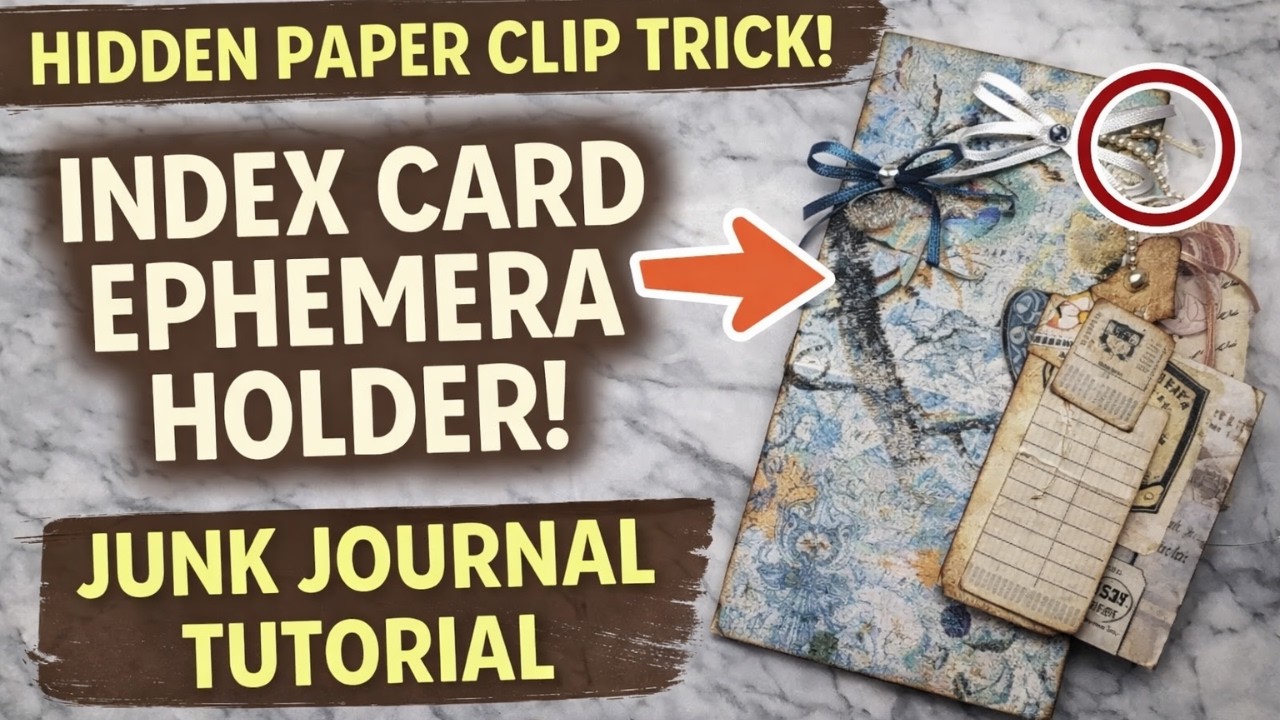 This Hidden Paper Clip Hack Changes Everything! Easy Junk Journal Tutorial