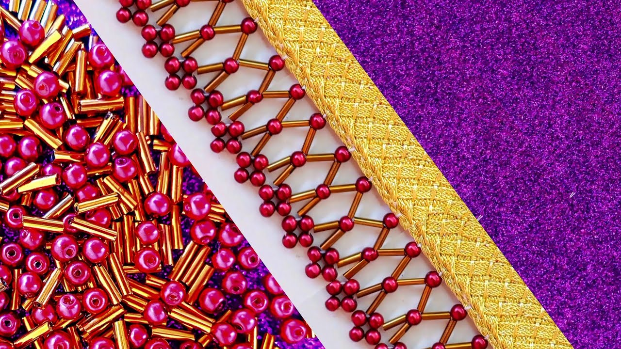 Let's learn together the luxurious and completely elegant embroidery.#DIY