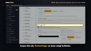 Sitem telefonda uygulama gibi nasıl açılır (PWA) — Point Vitrin Paneli