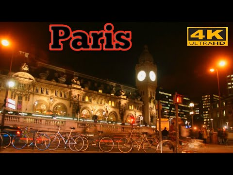 A  ((4k HDR)) walking tour around the Station metro (Gare de Lyon)  in Paris France.