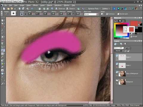 Angelina Jolie Digital Makeover with Corel Paint Shop Pro x2 part 1