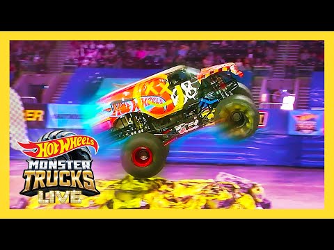 MONSTER TRUCKS DEMO DERBY WILD CARD! | Monster Trucks LIVE | @HotWheels
