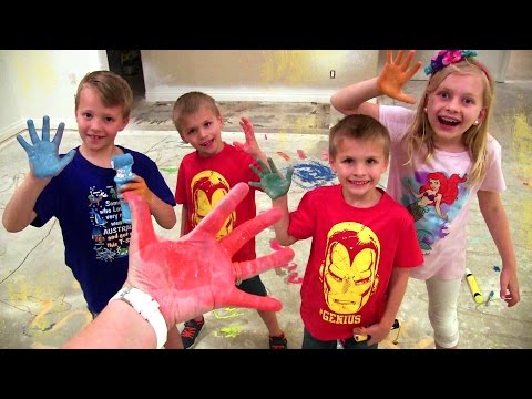 Kids Paint the New House & Birthday Party Prep || Mommy Monday