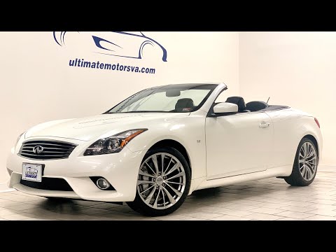 2015 Infiniti Q60S Convertible walk around and over view.