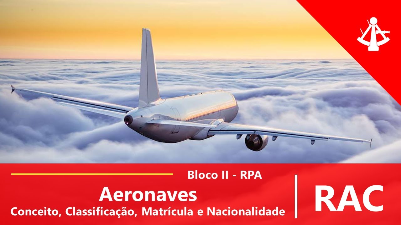 Bloco II RAC  - Aeronaves: Classificação, Conceito e Marcas de Matrícula e Nacionalidade.