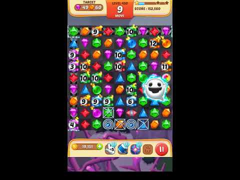 Jewel Match King Level 450 - Walkthrough ( No Booster )