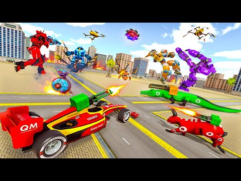 Crocodile Robot Car Game- Cat Robot Transform Game video | Robot 2021 gameplay | 3D robot gameplay