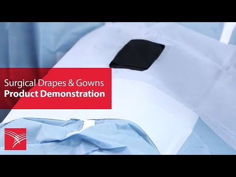 Part of a video titled Laparotomy Drape - YouTube