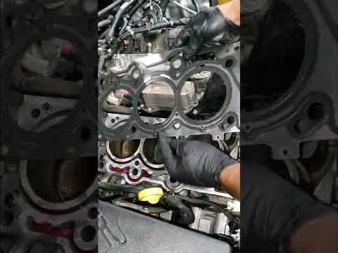 Lets put this Cylinder Head Gasket On. But I got a question. 3.6 Pentastar Right side Bank 2 Timing