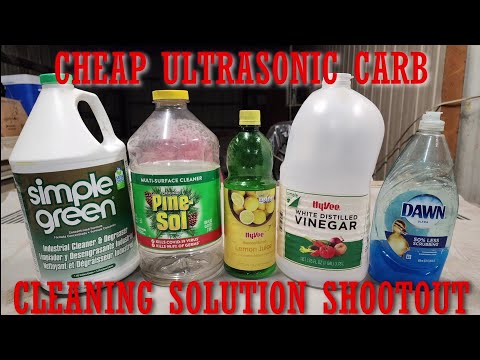 Common, budget carb cleaning solution  showdown for ultrasonic cleaners