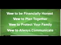 Money Talks Financial Vows To Help Solve Money Problems