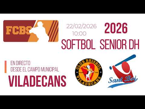 Softball Senior DH | Doble Partido – CB Sant Boi vs CB Viladecans  10:00 (EN DIRECTO)