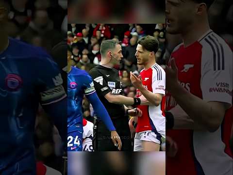 The Moment Declan Rice Lost His Cool! #football #arsenal #chelsea