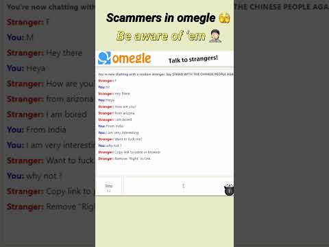 Scammer in Omegle 😵  BE AWARE OF SUCH SCAMMERS 🤦🏻   #omegle  #scammerexposed     #youtubeshorts