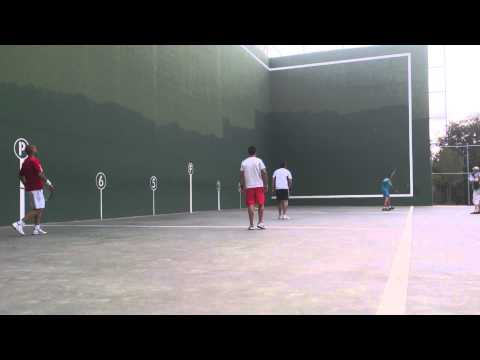 Frontenis preolimpico open de Valdebernardo Madrid semifinal 1 Alvaro y luis Mariano vs David y Mari