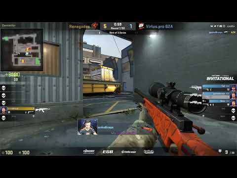VIRTUS.PRO VS RENEGADES TRAIN USTILO AMAZING 1v3 CLUTCH AGAINST VP STARLADDER