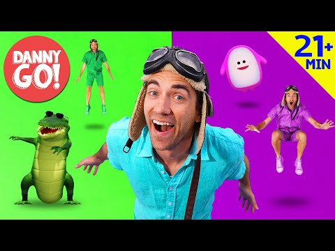 Colors, Animals, Lava + More 🌈🐒🔥 | Dance Game Compilation | Danny Go! Songs for Kids