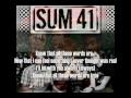 Sum 41 - Always Lyrics 
