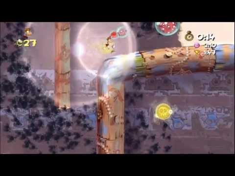 Rayman Origins (1080i HD) Walkthrough Part 63 - Savage Swarms - Time Trial (1:18)