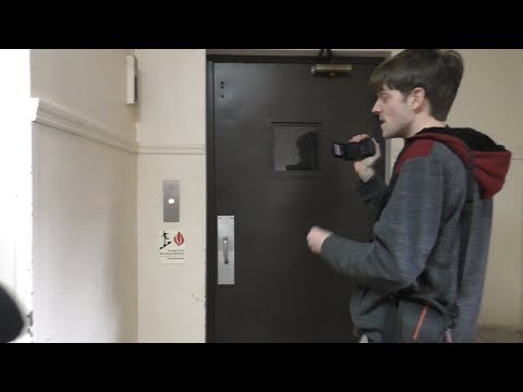 It's a Dover! Old Elevator with Swing Door