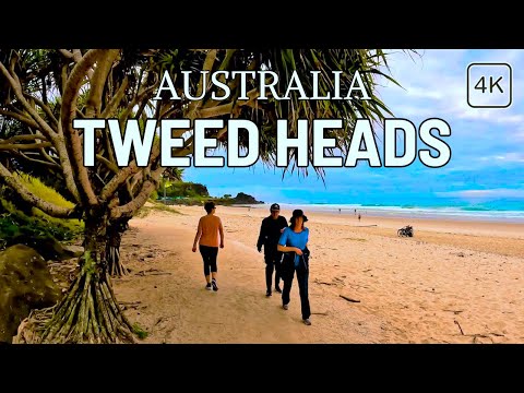 4K | Walking & Looking for Whales | Tweed River Seawall, Point Danger Lookout & Duranbah Beach