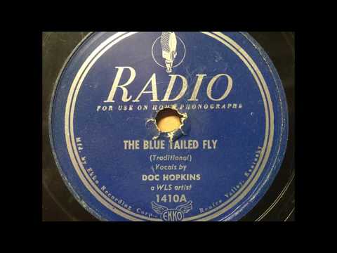 Doc Hopkins "The Blue Tailed Fly" WLS Country Folk on 78 RPM Record
