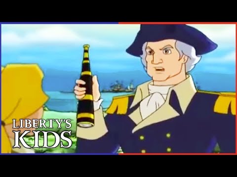🇺🇸 Liberty's Kids 114 - The First Fourth of July with Washington! | History Cartoons for Children
