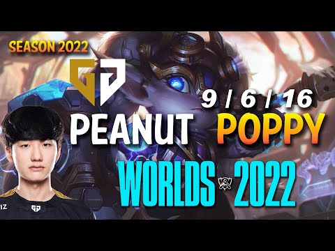 Gen Peanut POPPY vs KINDRED Jungle - NA Ranked - WORLDS 2022