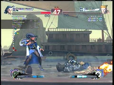 SSF4AE:  Rose (rosetukaidesu)  vs. Guile (ACE E I RIN)  SD