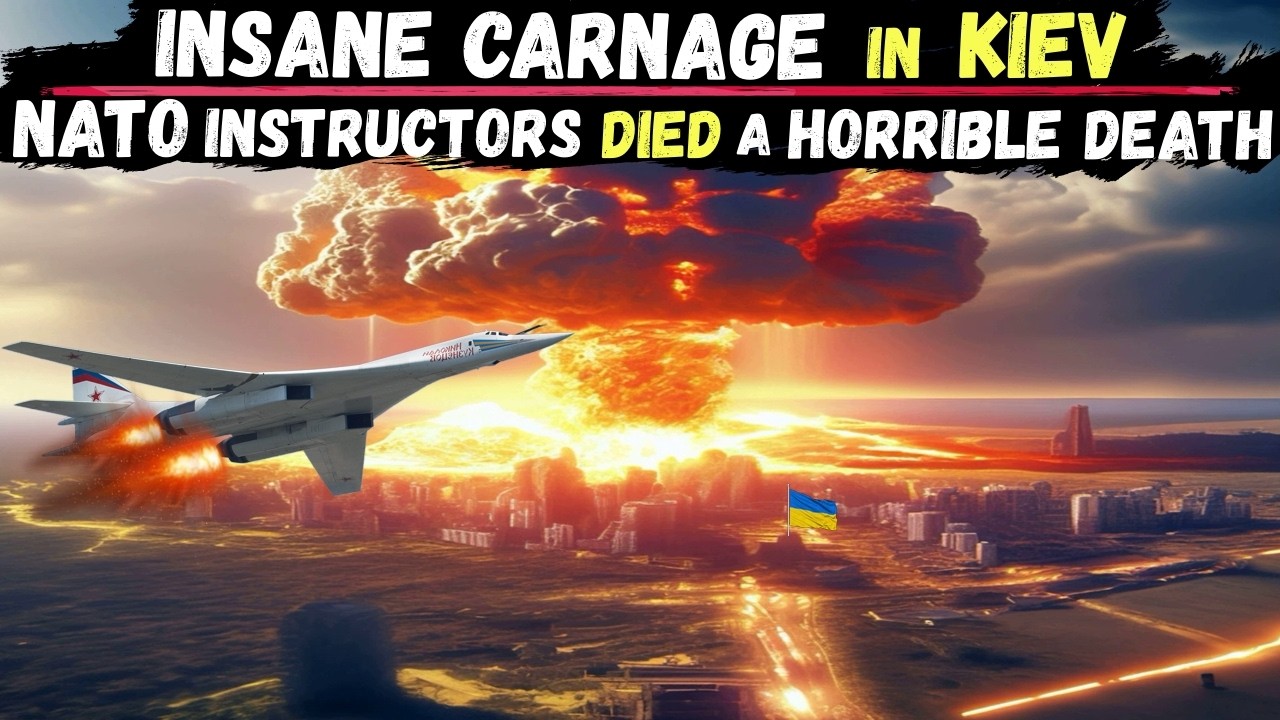Giant 1,000ft Mushroom Cloud Fireball erupts as Zelensky's Aircraft Plant Targeted by Russia in KIEV