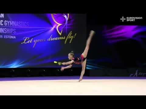 Stiliana Nikolova (BUL)- 30.400 -Clubs (Maças/Mazas) Final - 41st European Championship Tallinn 2025