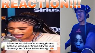 TALENT!!!| Method Man Daughter Chey Freestyle On SWAY'S UNIVERSE (REACTION!!)