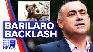 Liberals slam Nationals John Barilaro | 9 News Australia video