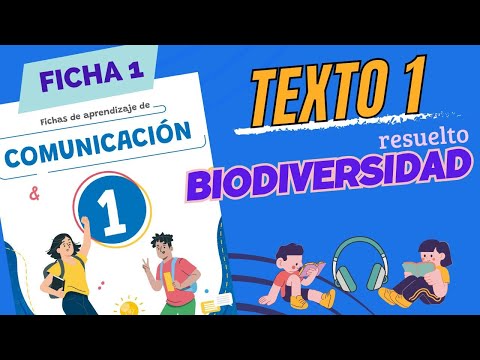 COMUNICACIÓN Ficha de Aprendizaje 1 resuelto - 1ro secundaria | BIODIVERSIDAD