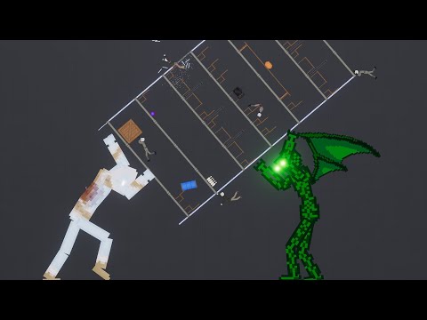 Mythical Monsters Attack People in People Playground