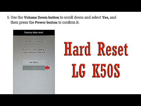Hard Reset LG K50S