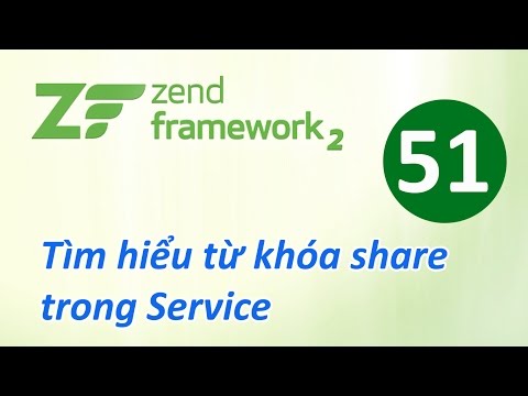 Tự học Zend Framework Bài 51 Tìm hiểu từ khóa share trong Service