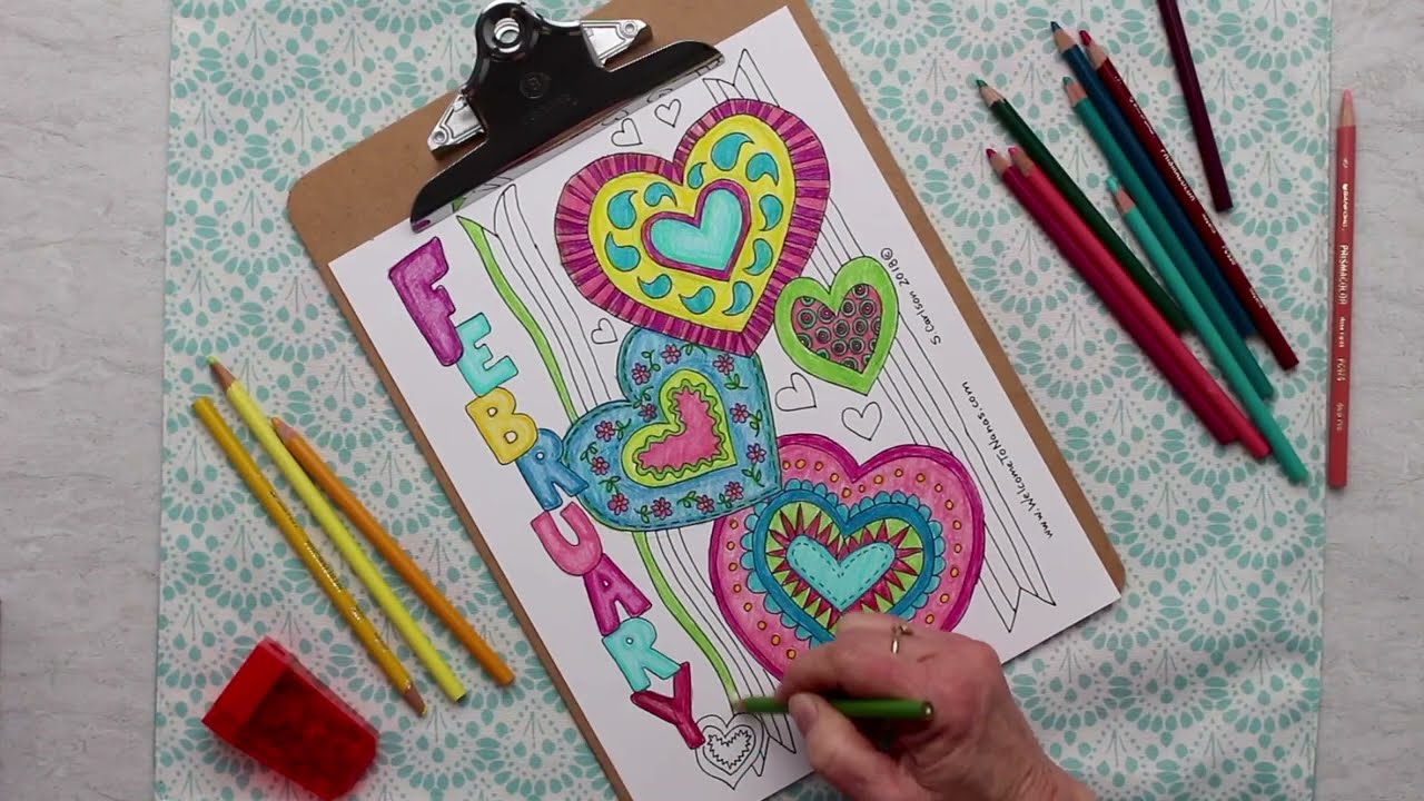 February Coloring Page | Welcome to Nana's