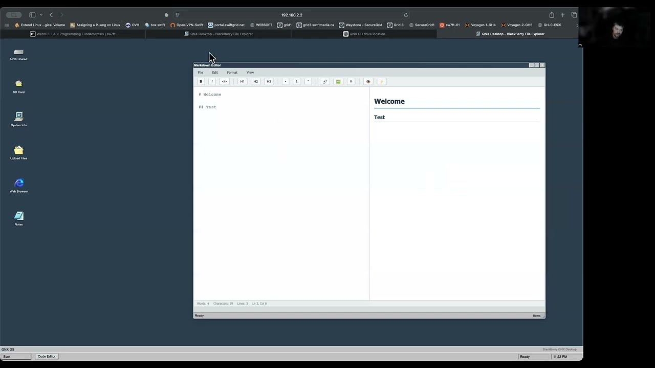 BlackBerry 10  QNX – Python Desktop Preview (Note, Mail, Study & AI Apps)