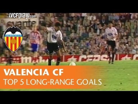 VALENCIA CF: TOP 5 LONG-RANGE GOALS | TOP GOLAZOS DESDE EL CENTRO DEL CAMPO