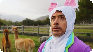Robert Downey Jr Hops Around a Farm in a Bunny Sui