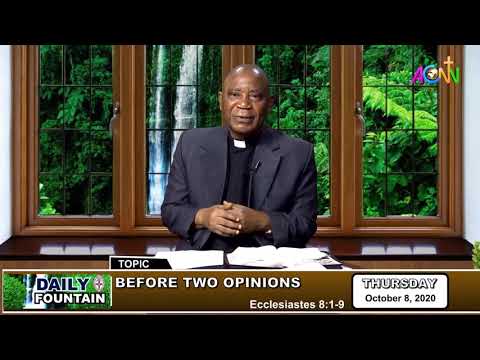 DAILY FOUNTAIN DEVOTIONAL GUIDE FOR OCTOBER 8 2020 - THE VEN. EMMANUEL C. AMADI