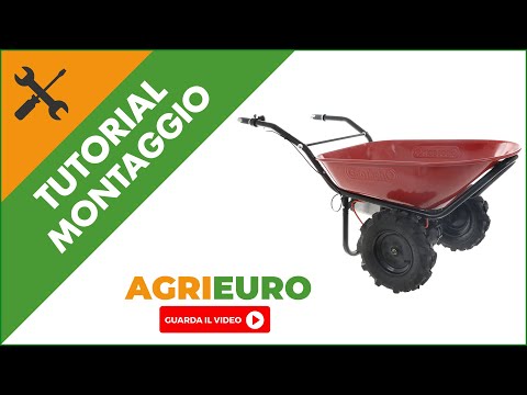 Geotech CAR 260T-100 battery-powered wheelbarrow: assembly