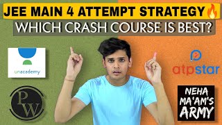 Which FREE Crash course is best?🤩| Subject wise best teachers| Jee main strategy 🔥