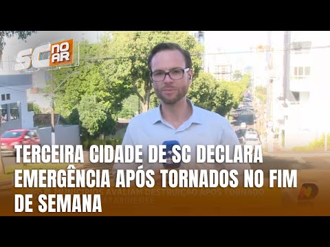 Tornado causa estragos e leva Faxinal dos Guedes a decretar emergência
