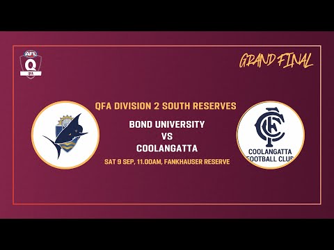 QFA Division 2 South Reserves - Bond University v Coolangatta