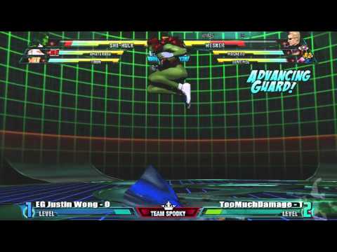 FRXIV mvc3 top 16 FR TooMuchDamage vs EG Justin Wong.