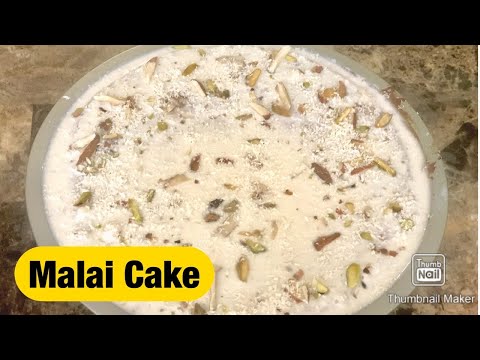 Malai Cake !! Eggless malai cake !!