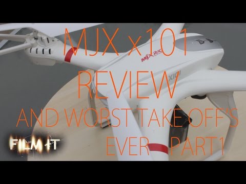 MJX X101 Quadcopter Terrible take off's and REVIEW PT1